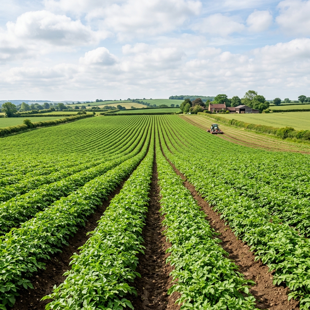 Agricultural landscape illustrating AmanKasu’s produce sourcing vision